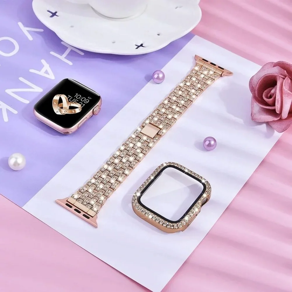 V-Moro Slim Diamond strap for Apple watch band 40mm Rose Gold